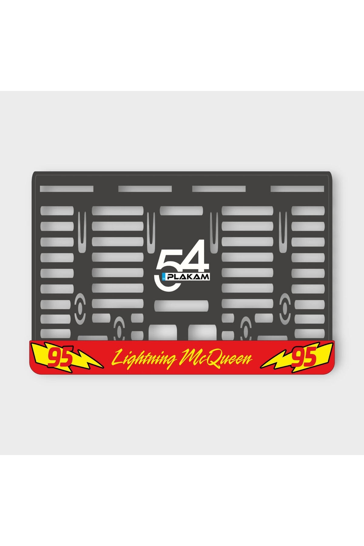LİGHTNİNG MCQUEEN 3D KABARTMALI PLEKSİ MOTOR PLAKALIĞI