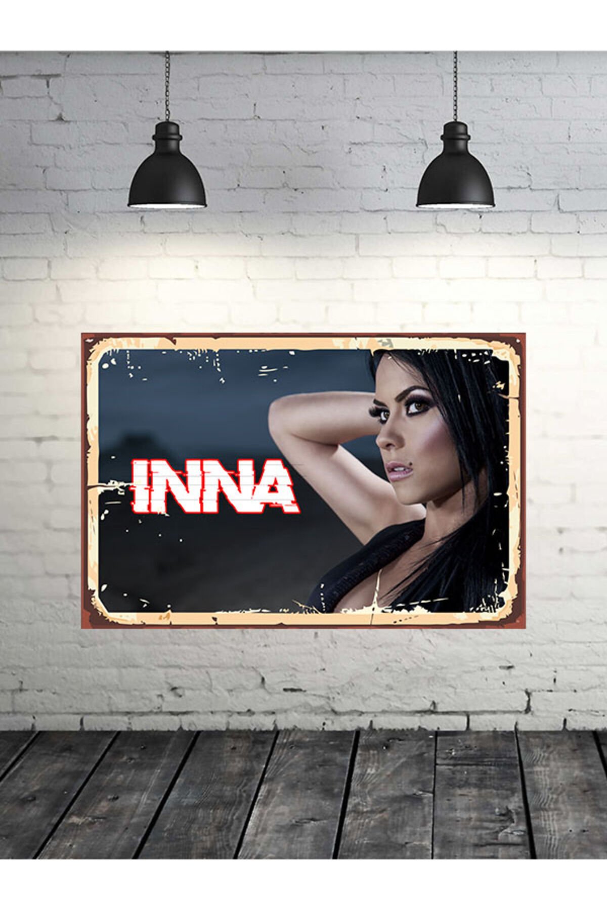 Inna Tasarımlı 20x30 Cm Retro Ahşap Tablo