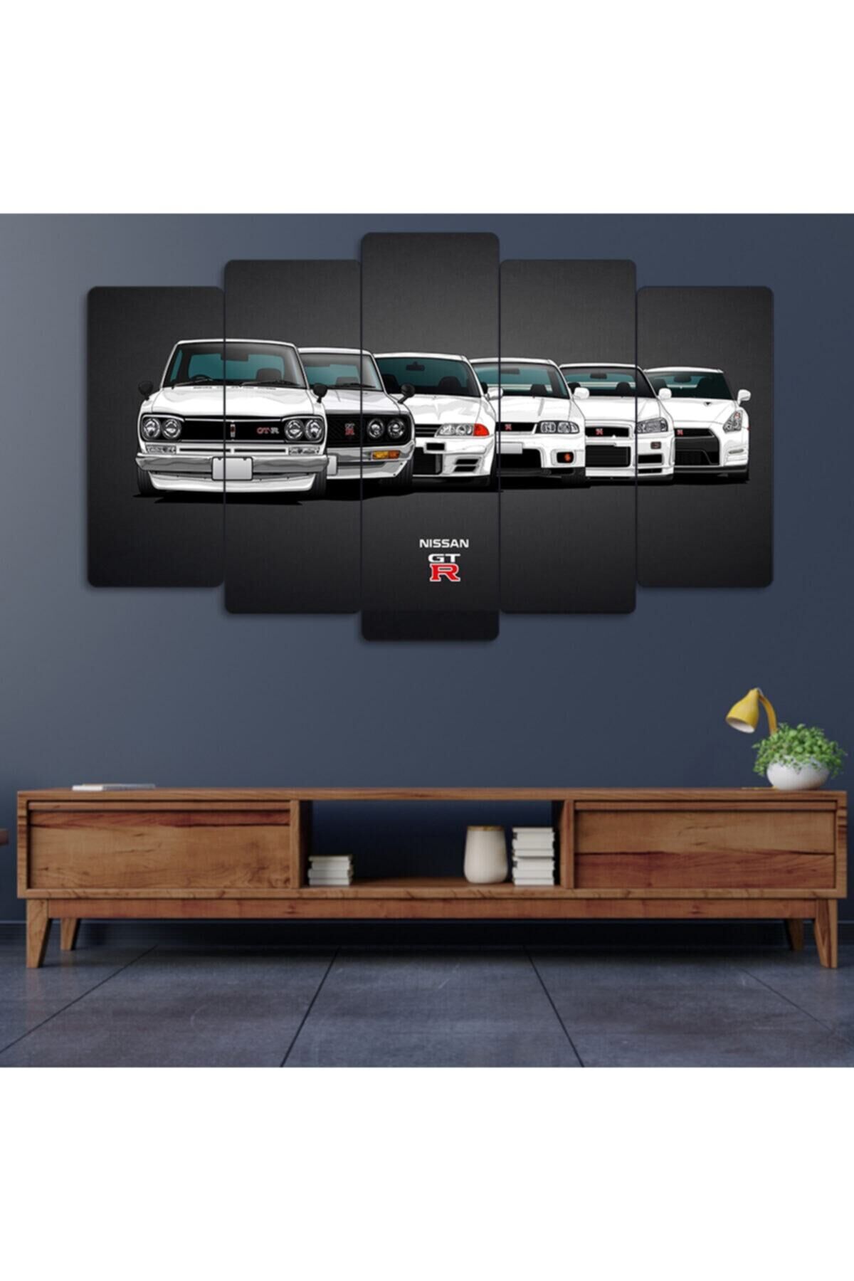 Nissan Gtr - 5 Parçalı Tablo