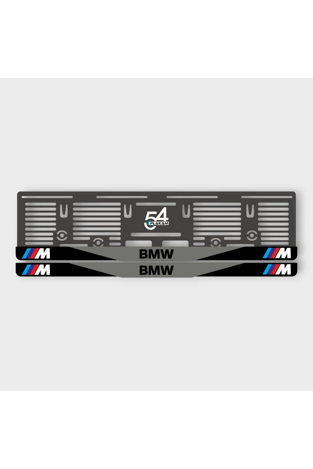 BMW M LOGOLU 3D KABARTMALI PLEKSİ ARABA PLAKALIĞI -2
