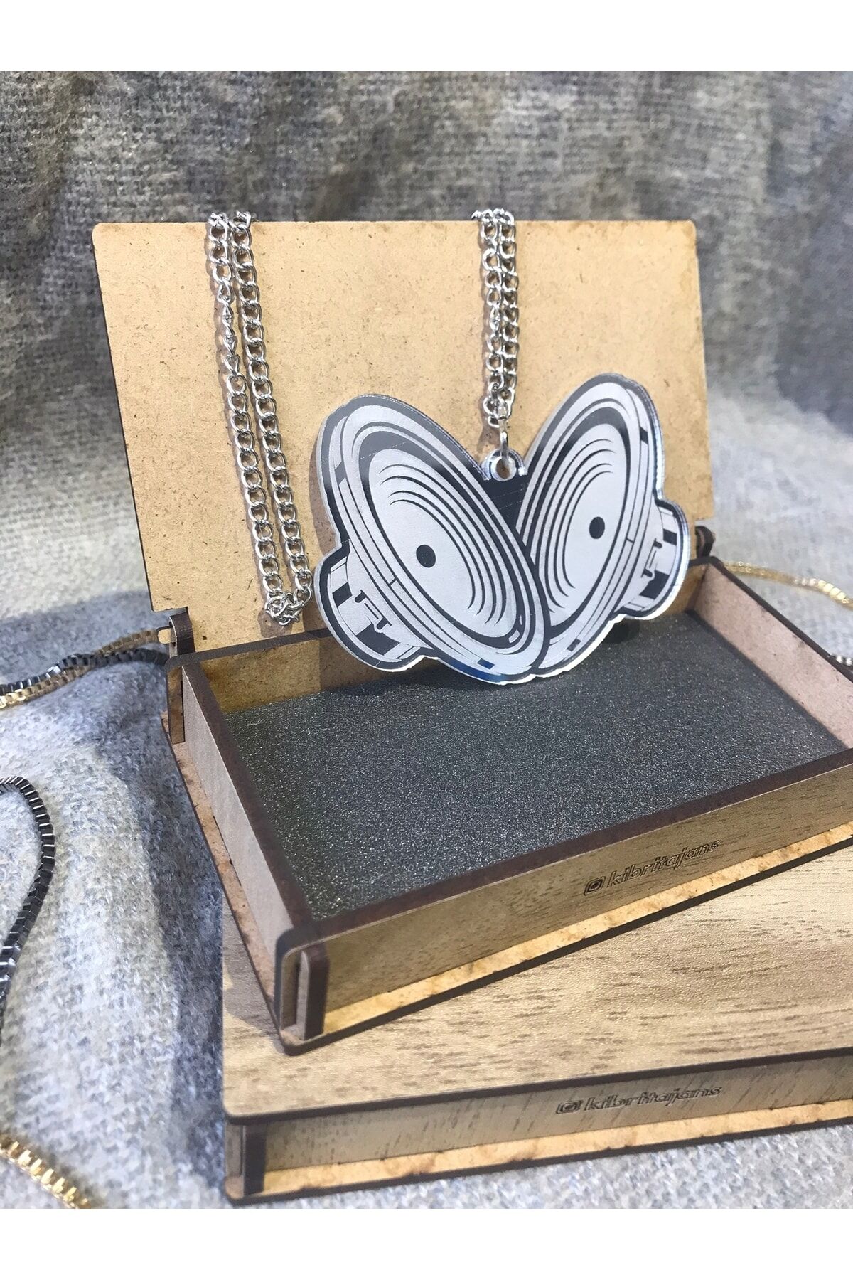 Pleksi Gümüş Hoparlör Dikiz Ayna Süsü Aksesuar