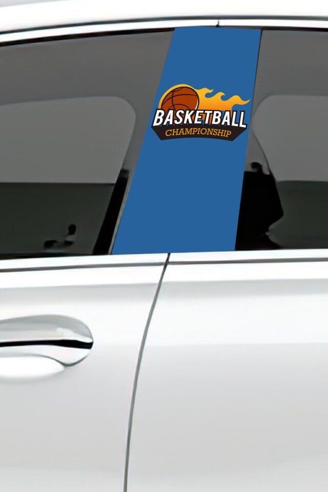 Araç Kapı Direk Kaplama Folyosu Desenli (Sağ Sol Takım) (2 Adet) - 22x50 Cm