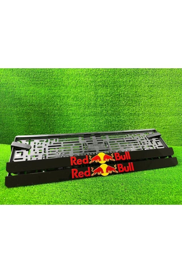 Red Bull Siyah 3d Kabrtmalı Pleksi Araba Plakalığı 1 Takım