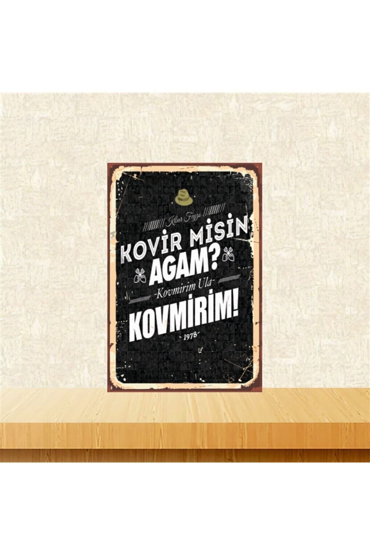 Kovir Misin Ağam 20-30 Cm Retro Ahşap Tablo Tkfx4828