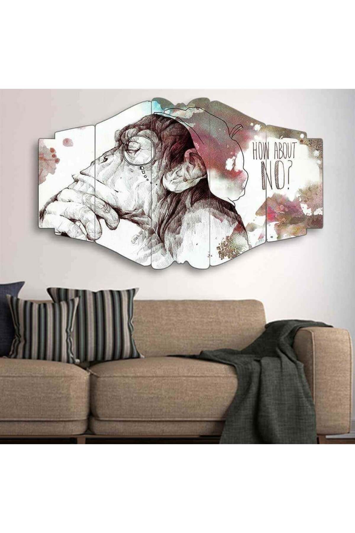 Düşünen Maymun ve Net Cevap - 5 Parçalı Tablo