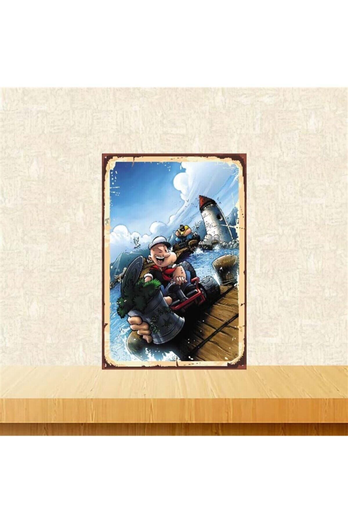 Temel Reis Tasarımlı 20-30 cm Retro Ahşap Poster