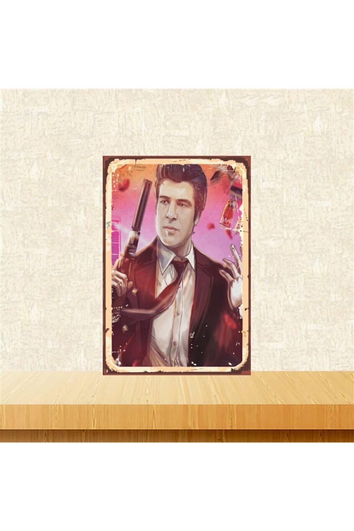 Izzet Günay 20-30 Cm Retro Ahşap Tablo Tkfx4961