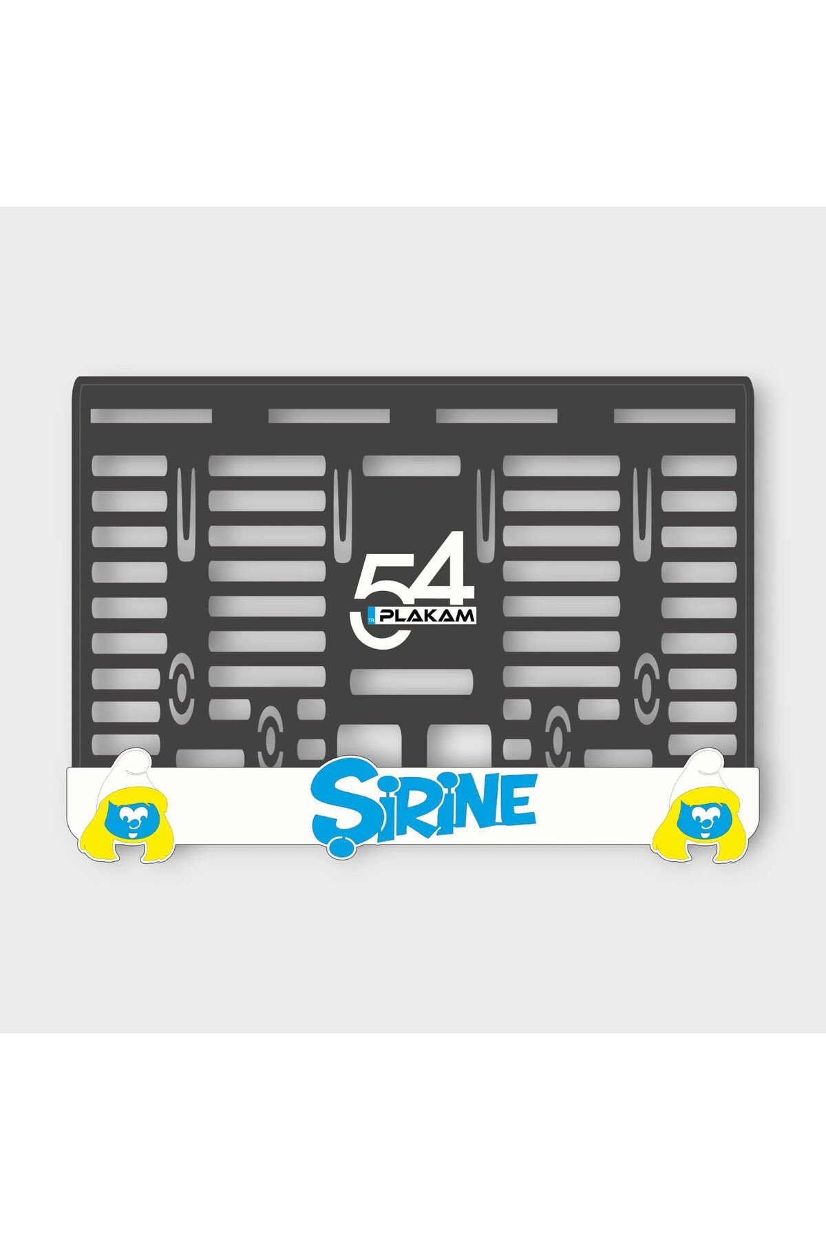 ŞİRİNE 3D KABARTMALI PLEKSİ MOTOR PLAKALIĞI -1