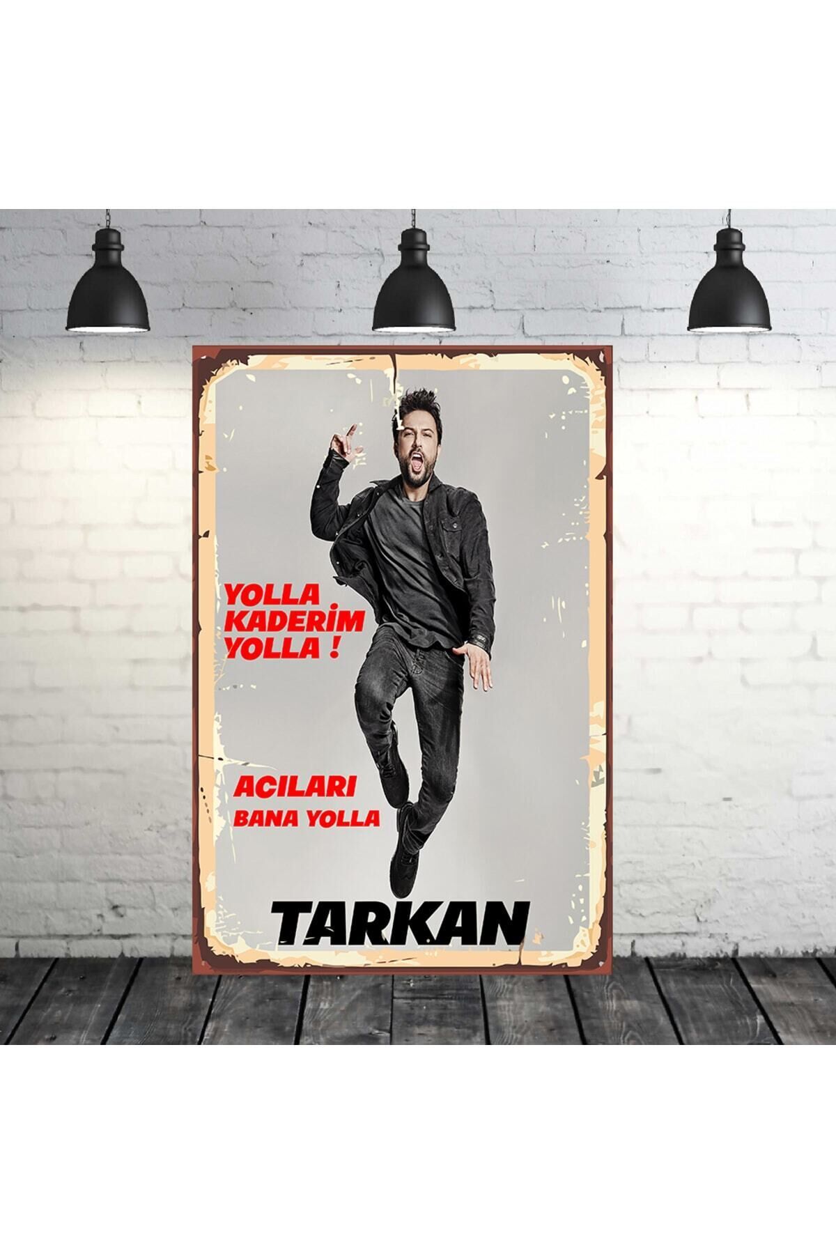 Yolla Kaderim Yolla Tarkan 20x30 Cm Retro Ahşap Tablo