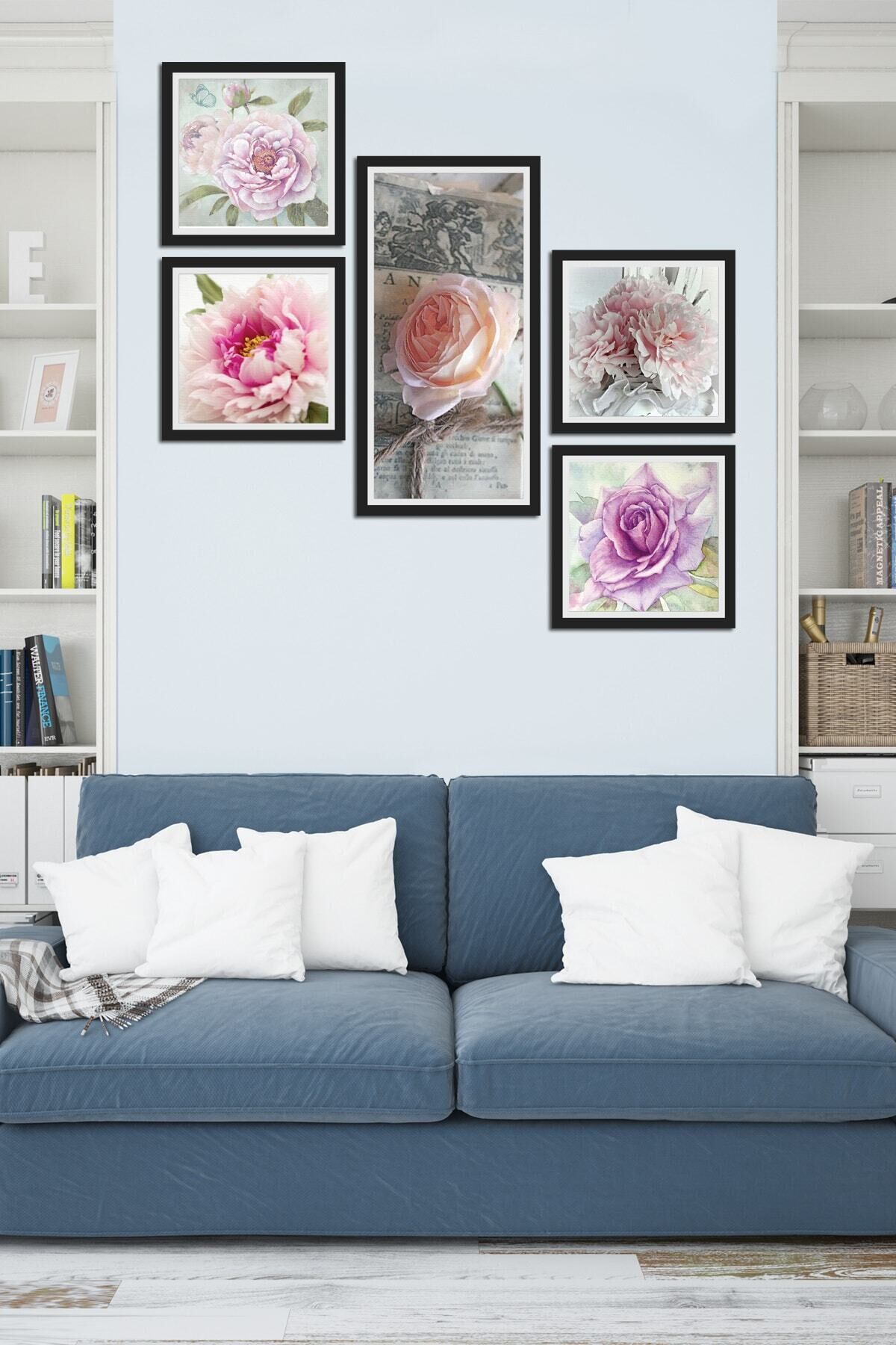 Collage Style 5 Parçalı Mdf Tablo Atf253