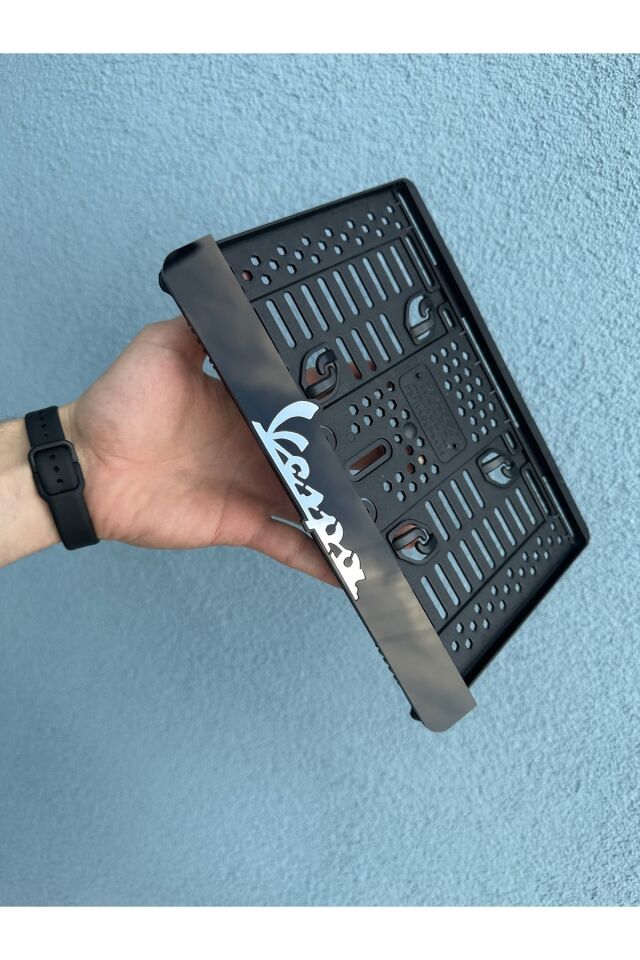 Vespa 3d Kabrtmalı Pleksi Motor Plakalığı