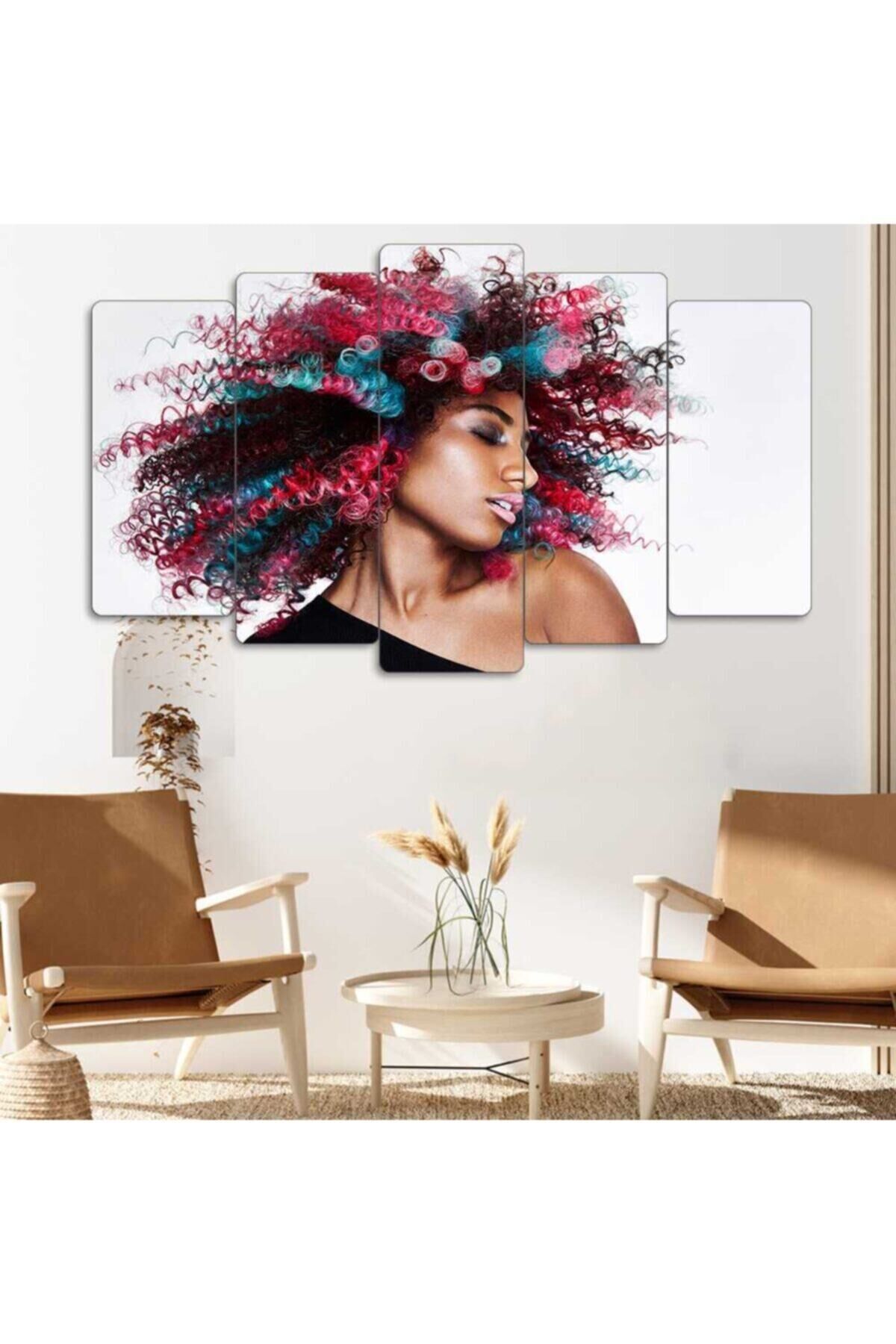 Kuaför,saç Tasarım - 5 Parçalı Tablo