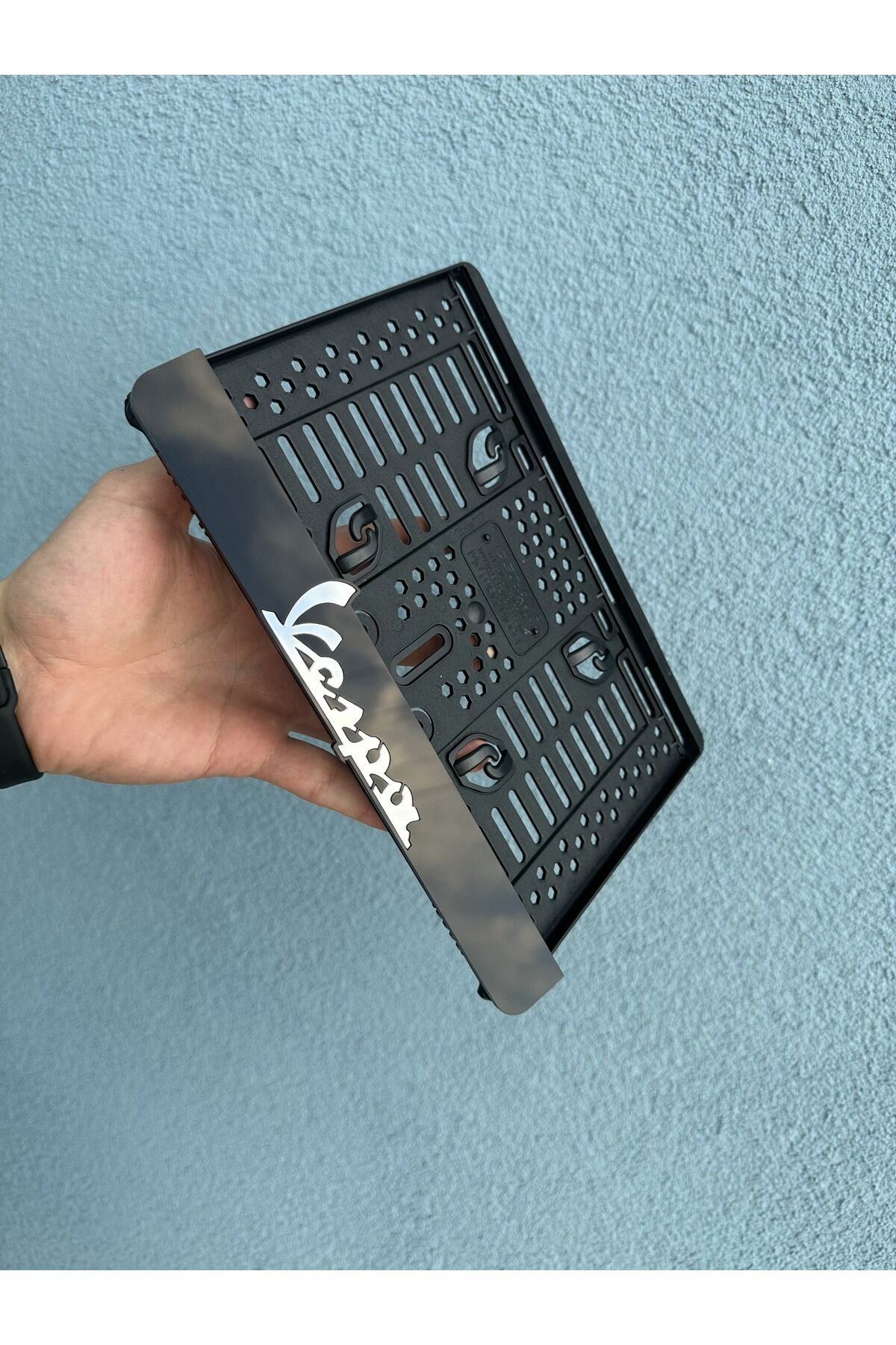 Vespa 3d Kabrtmalı Pleksi Motor Plakalığı