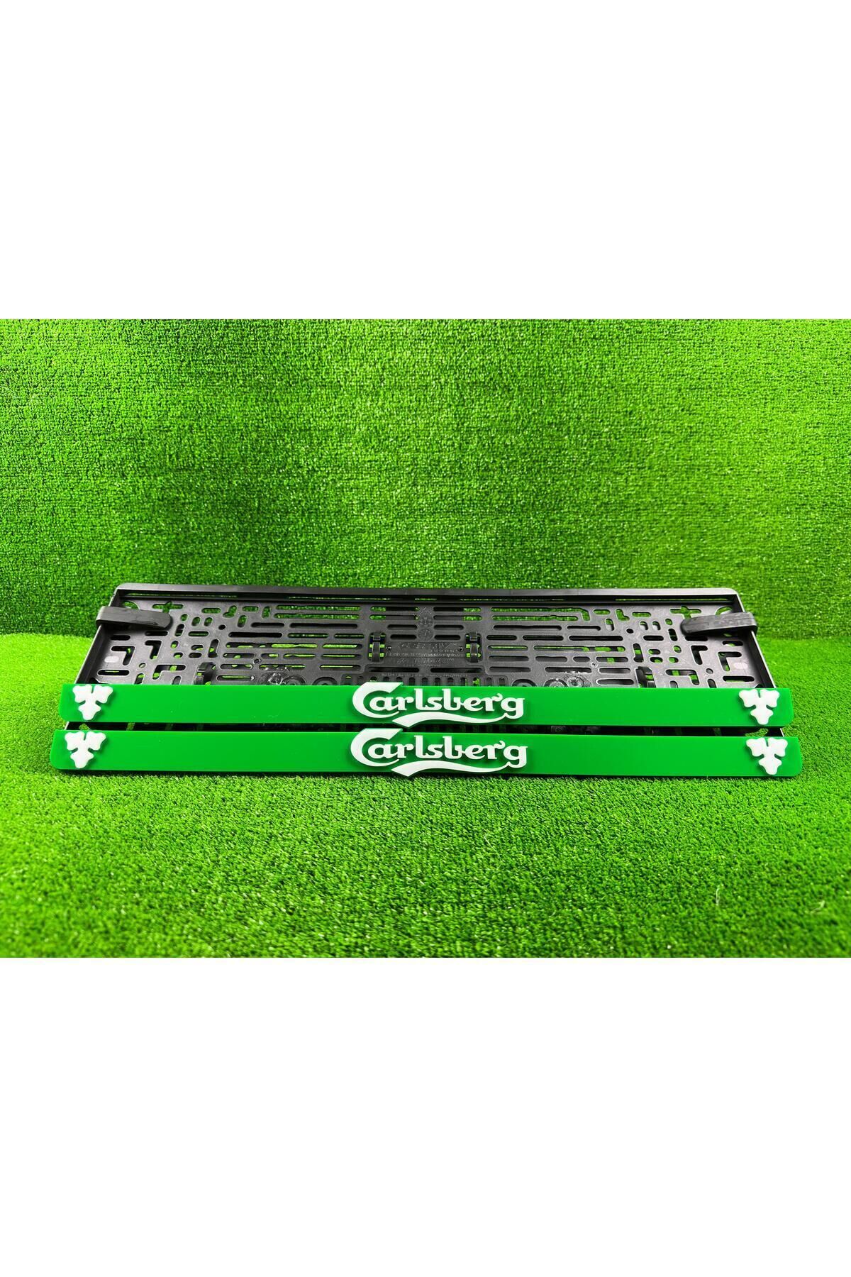 Carls Yeşil 3d Kabrtmalı Pleksi Araba Plakalığı 1 Takım