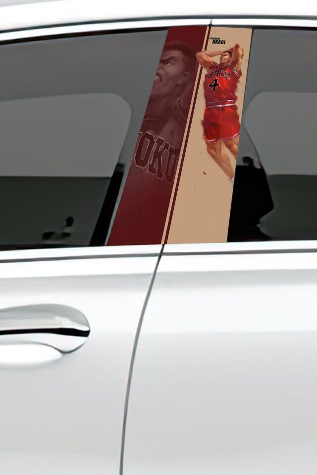 Araç Kapı Direk Kaplama Folyosu Desenli (Sağ Sol Takım) (2 Adet) - 22x50 Cm