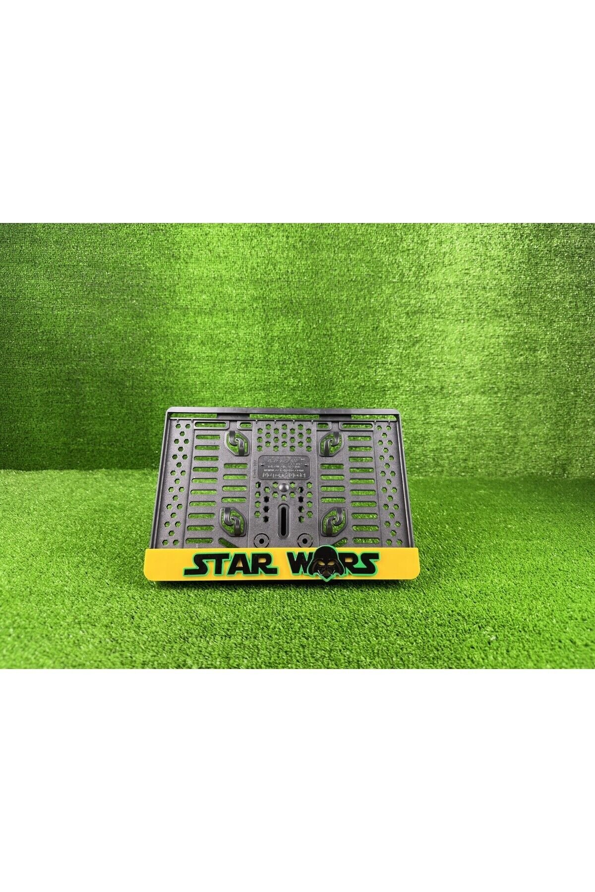 Star Wars Sarı 3d Kabrtmalı Pleksi Motor Plakalığı