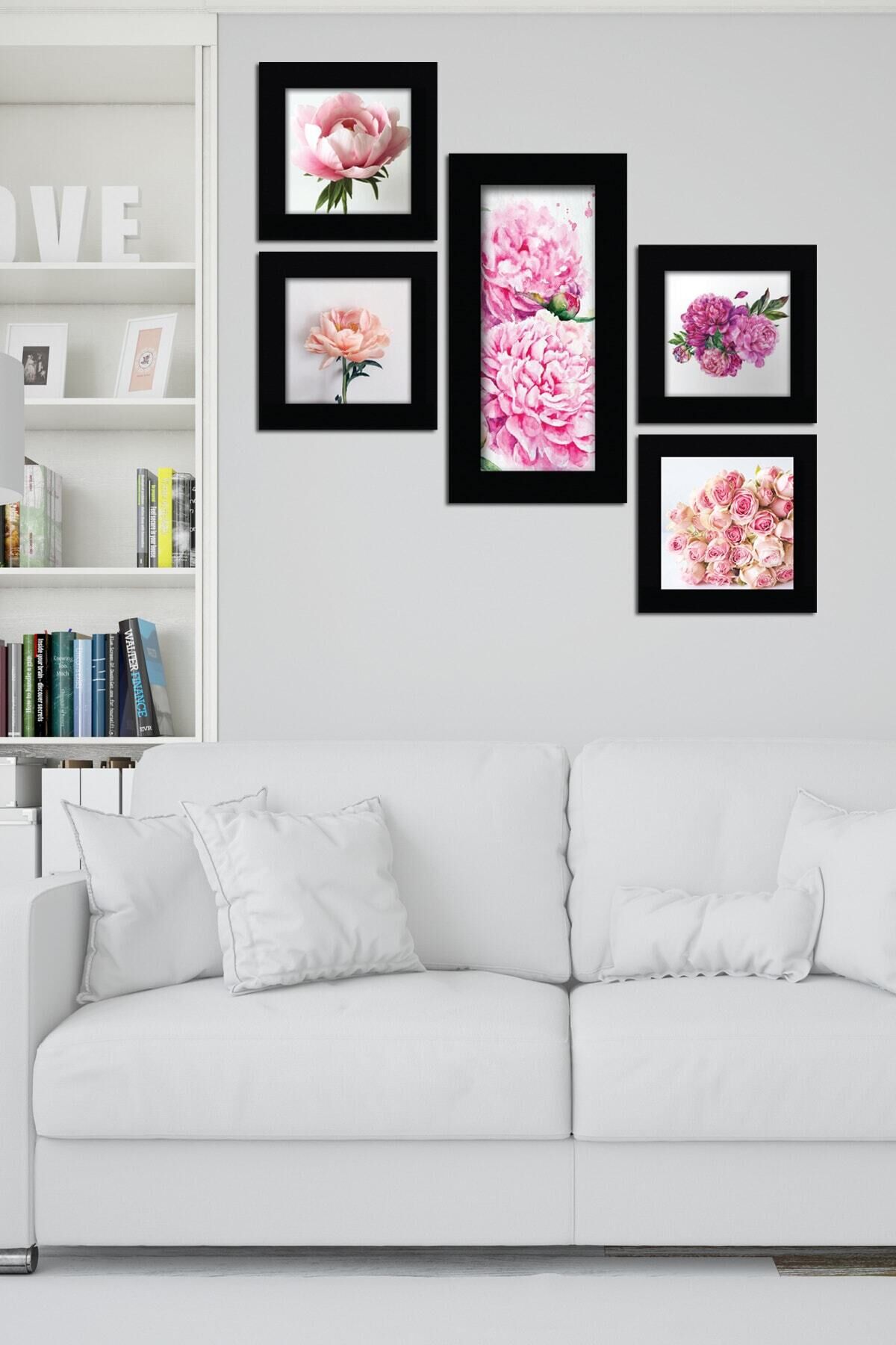 Collage Style 5 Parçalı Mdf Tablo Atf264