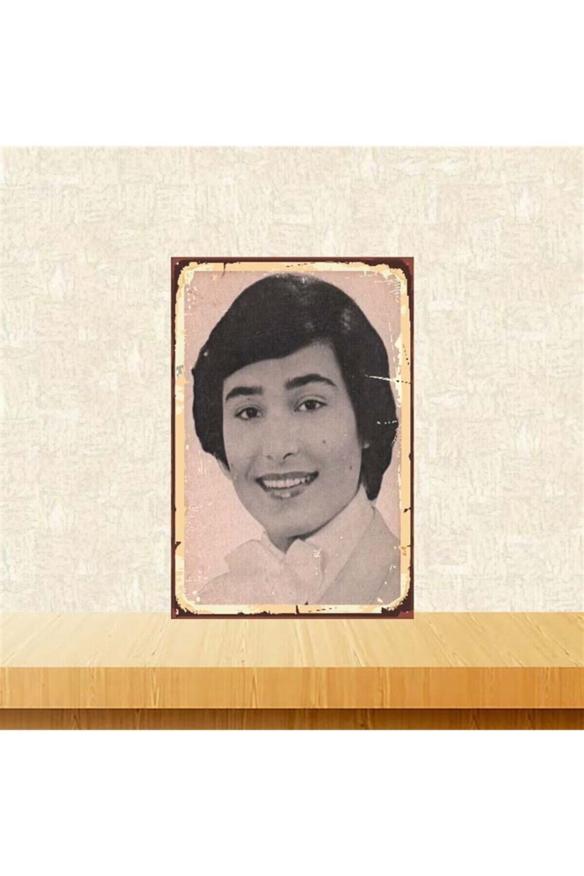 Bülent Ersoy Retro Ahşap Poster Tkfx3876 20x30 cm