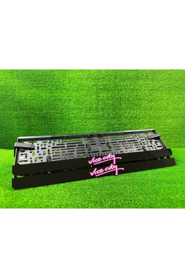 Vice City Siyah 3d Kabrtmalı Pleksi Araba Plakalığı 1 Takım