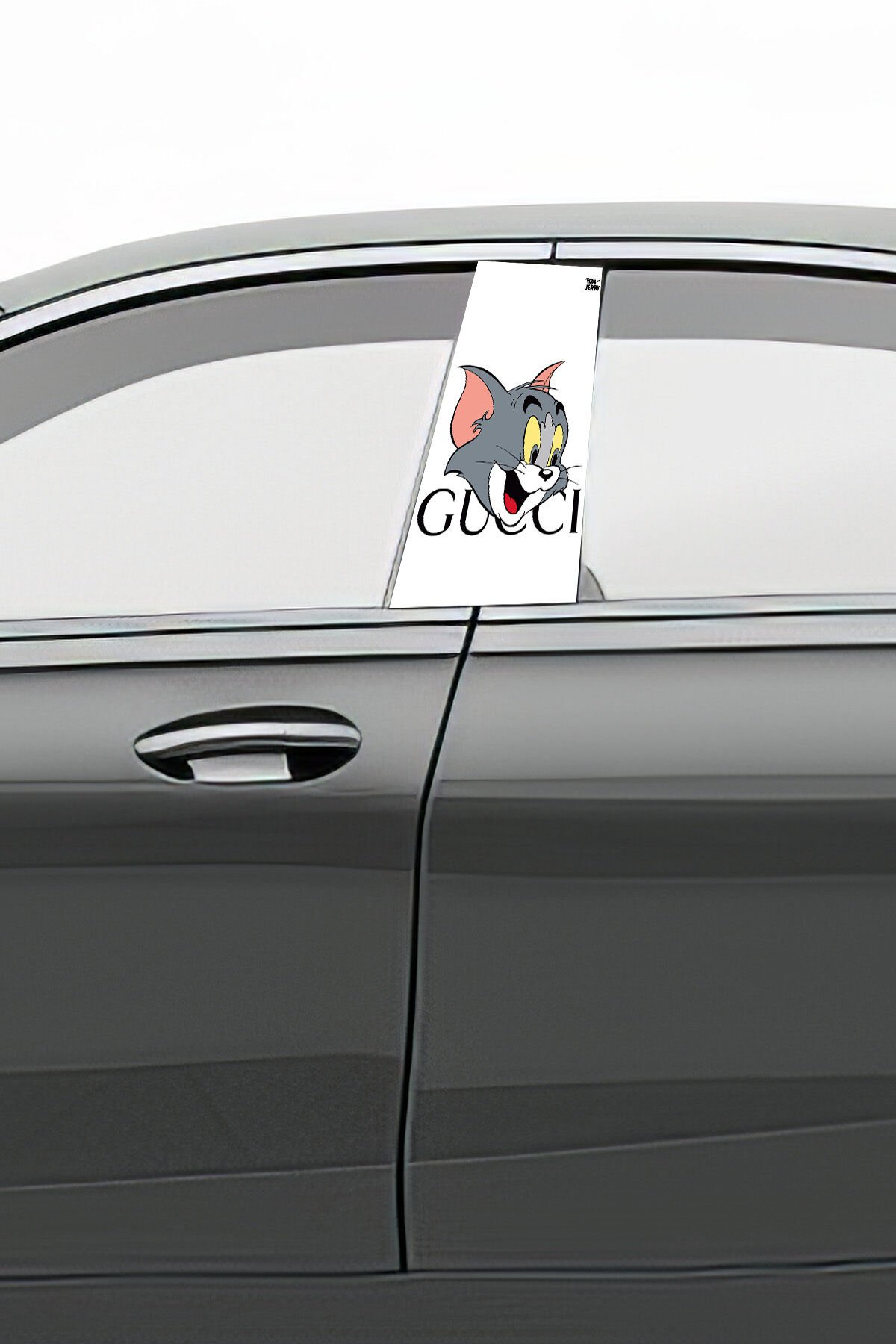 Araç Kapı Direk Kaplama Folyosu Desenli  Sağ Sol Takım 2 Adet  22x50 Cm