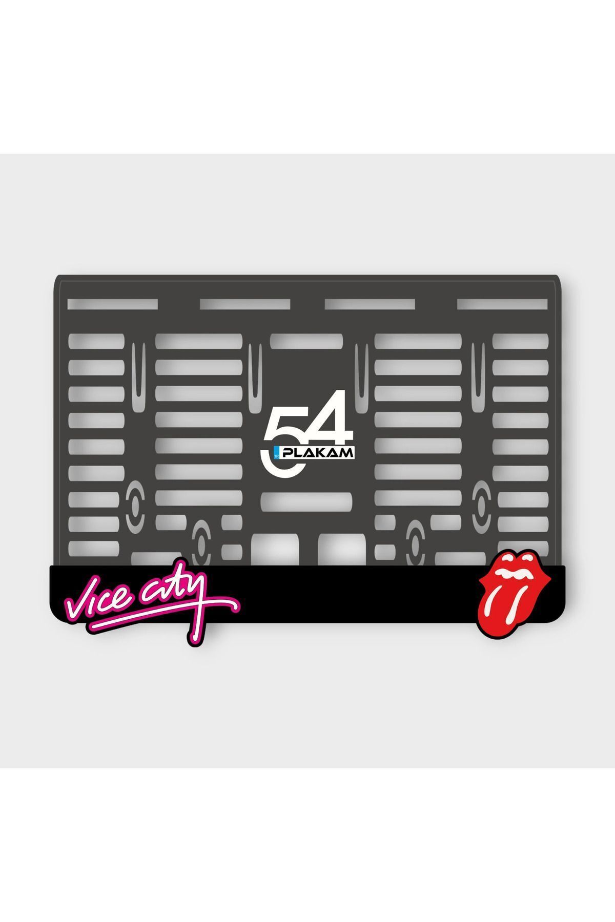 GTA VİCE CİTY 3D KABARTMALI PLEKSİ MOTOR PLAKALIĞI -1