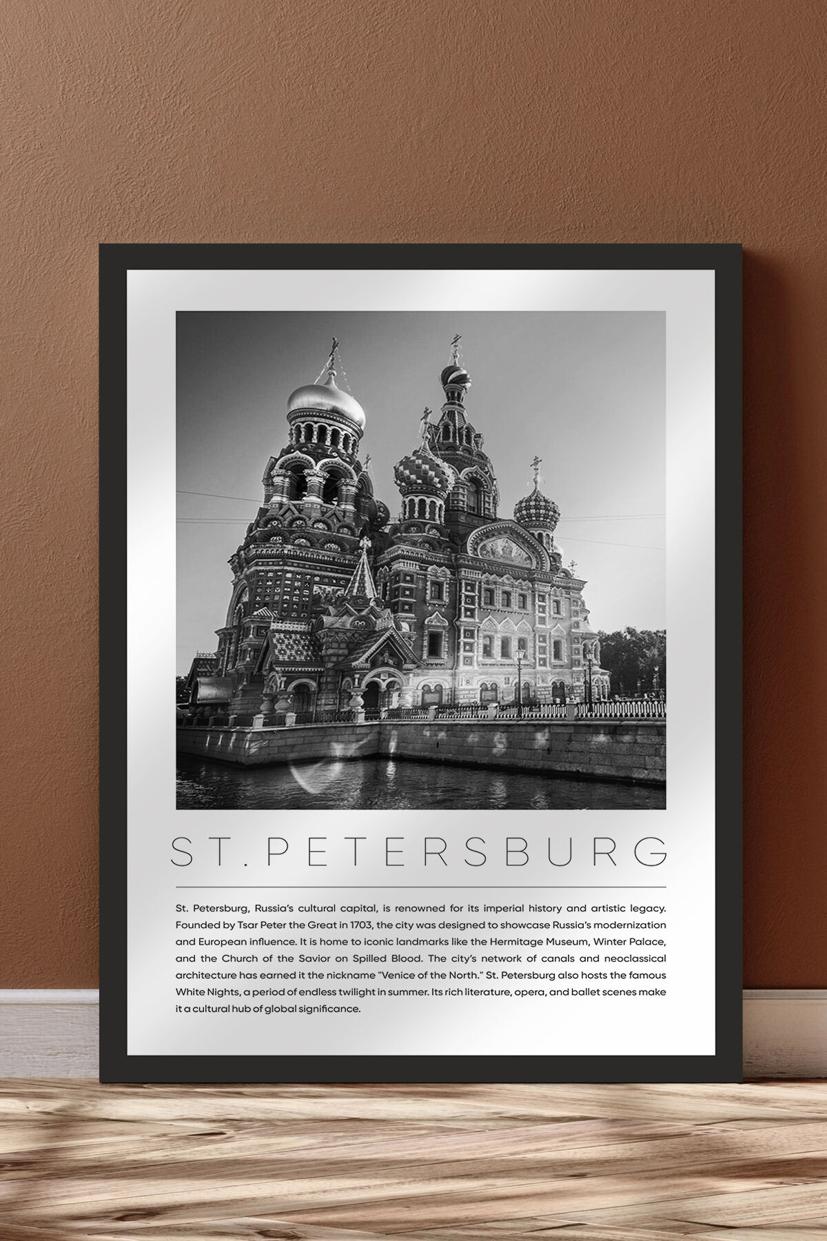 Dünya Şehirleri Koleksiyonu Çerçeve Görünümlü Mdf Tablo