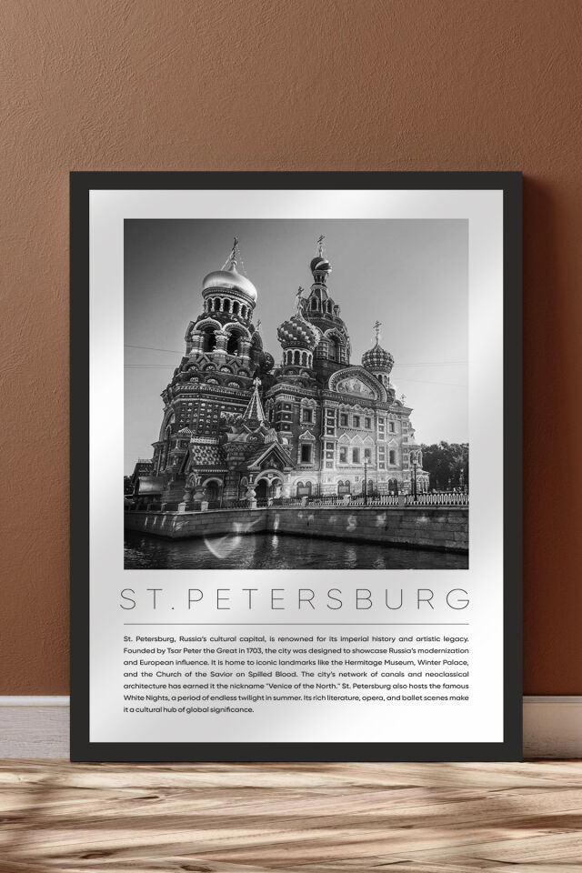 Dünya Şehirleri Koleksiyonu Çerçeve Görünümlü Mdf Tablo