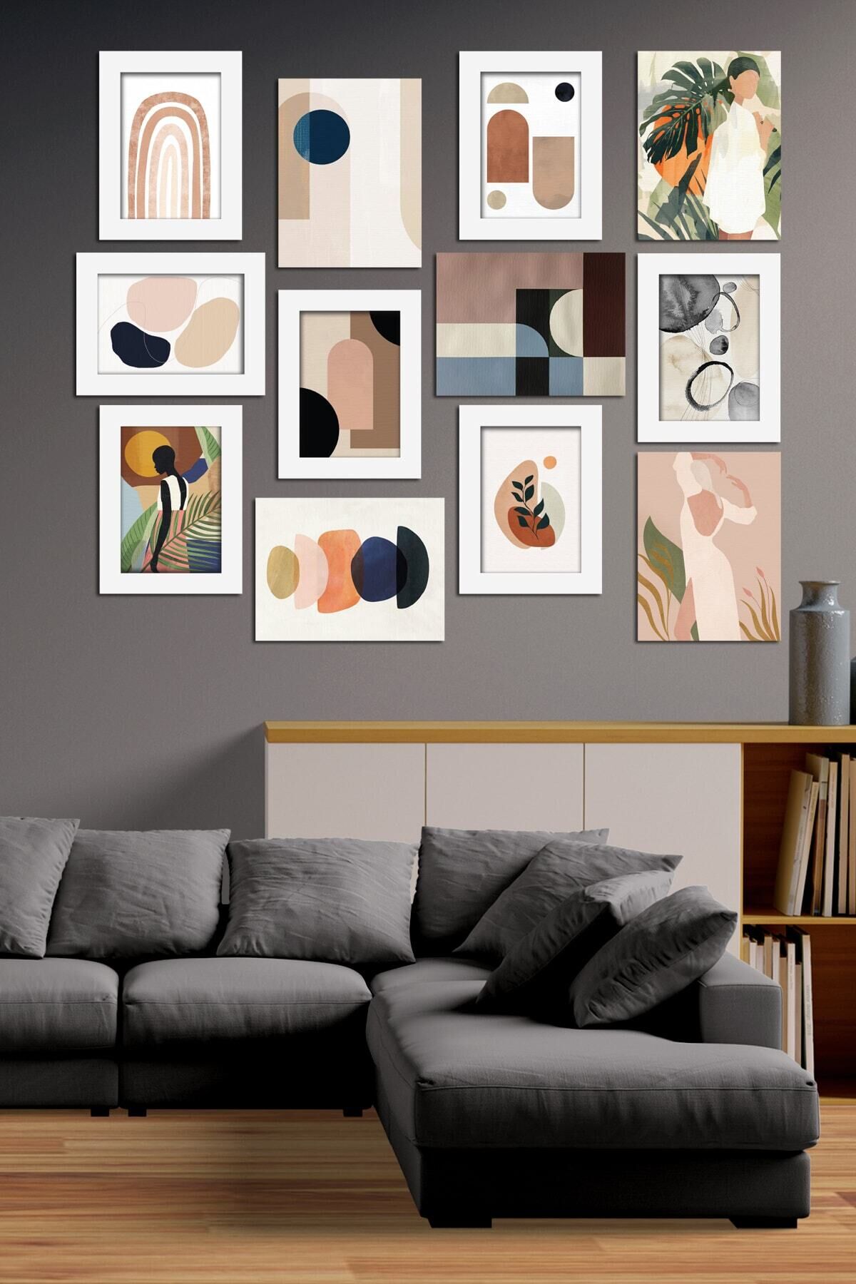 Modern Style 12 Parçalı Mdf Tablo Mck034