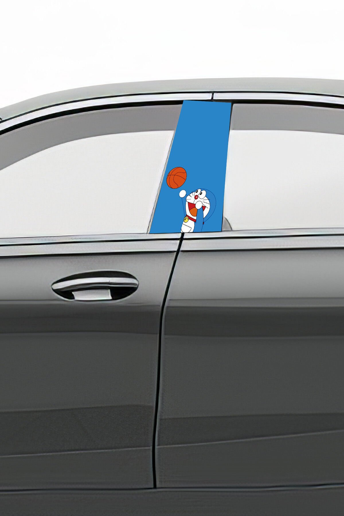 Araç Kapı Uyumlu  Direk Kaplama Folyosu Desenli (Sağ Sol Takım) (2 Adet) - 22x50 Cm