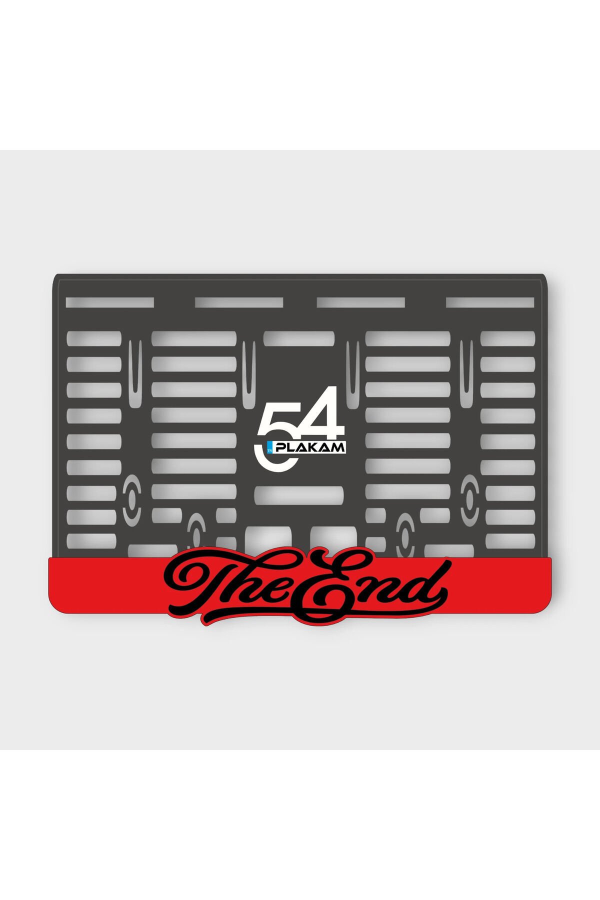 THE END 3D KABARTMALI PLEKSİ MOTOR PLAKALIĞI