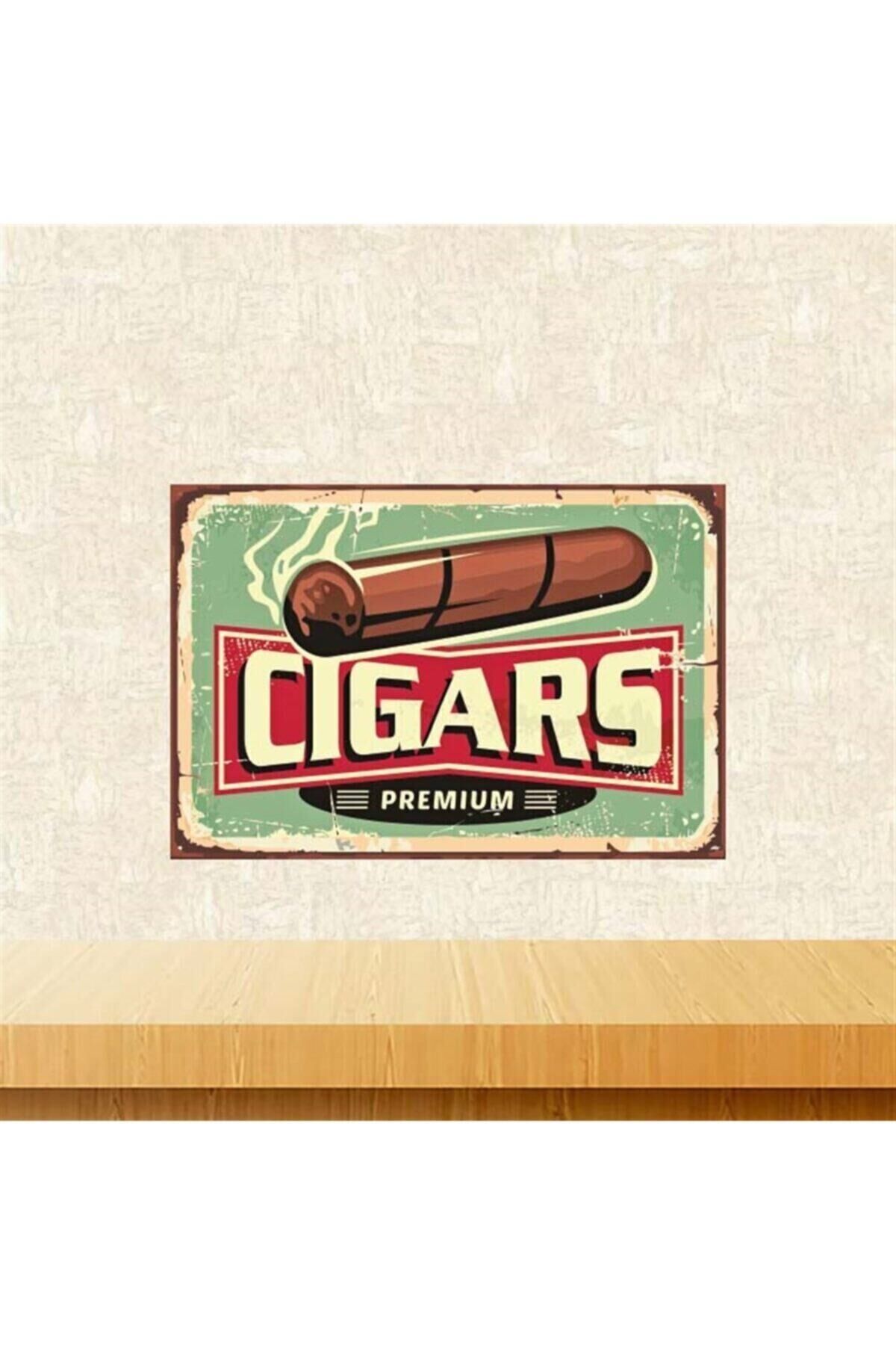 Yeşil Retro Ahşap Poster 20x30 cm