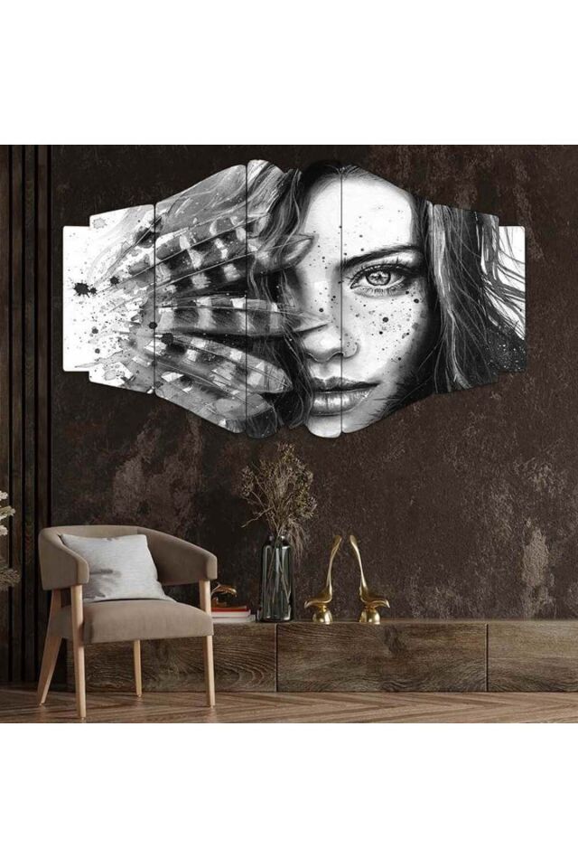 Siyah Tüy, Derin Bakış - 5 Parçalı Tablo