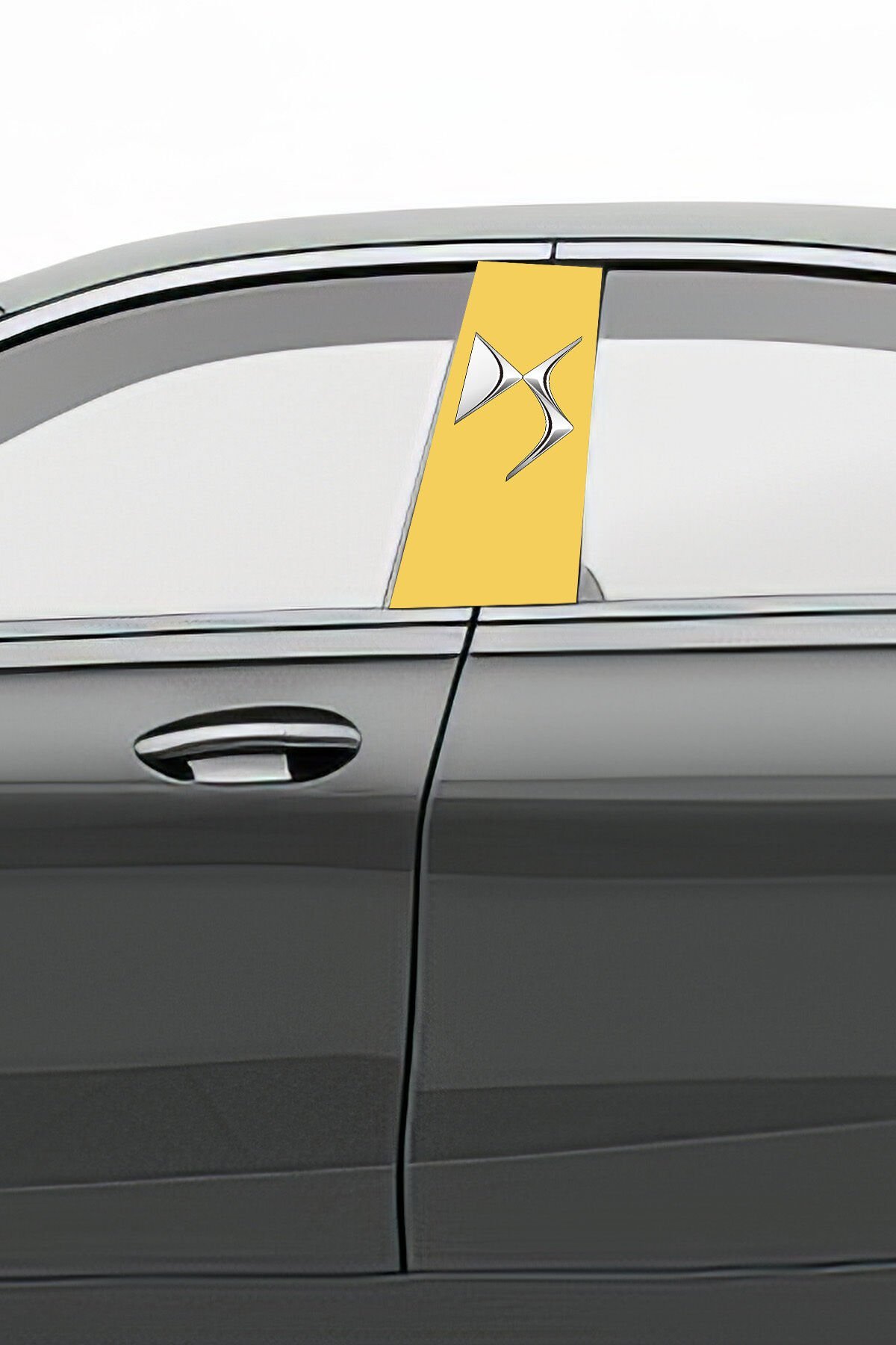 Araç Kapı Direk Kaplama Folyosu Desenli (Sağ Sol Takım) (2 Adet) - 22x50 Cm