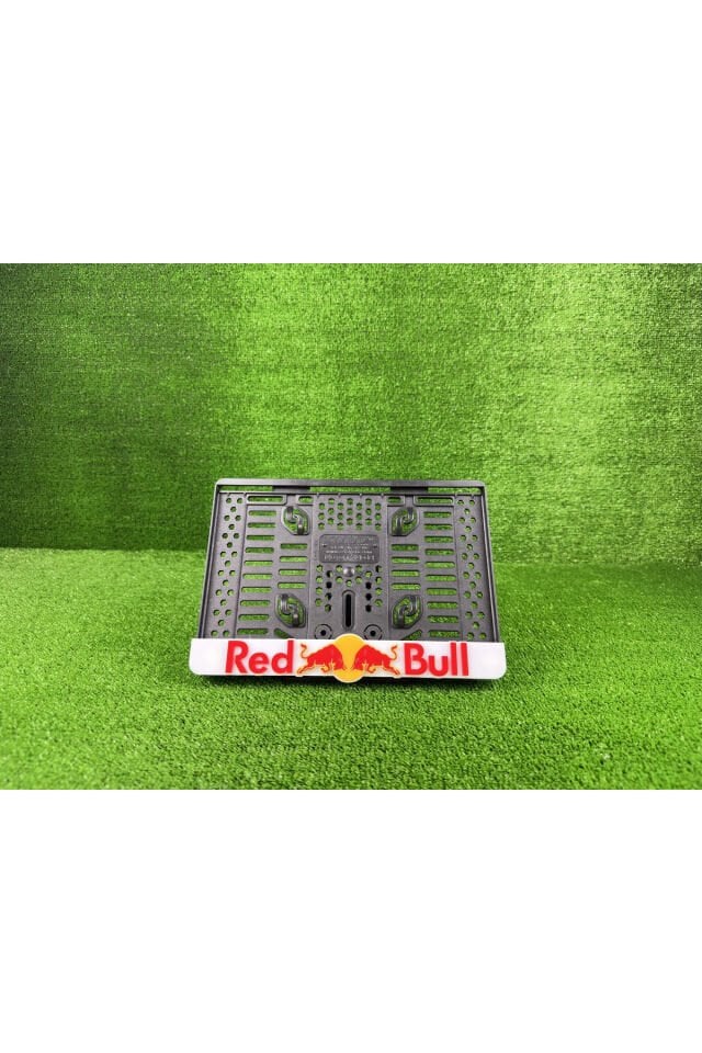 Redbull Beyaz 3d Kabrtmalı Pleksi Motor Plakalığı - 2
