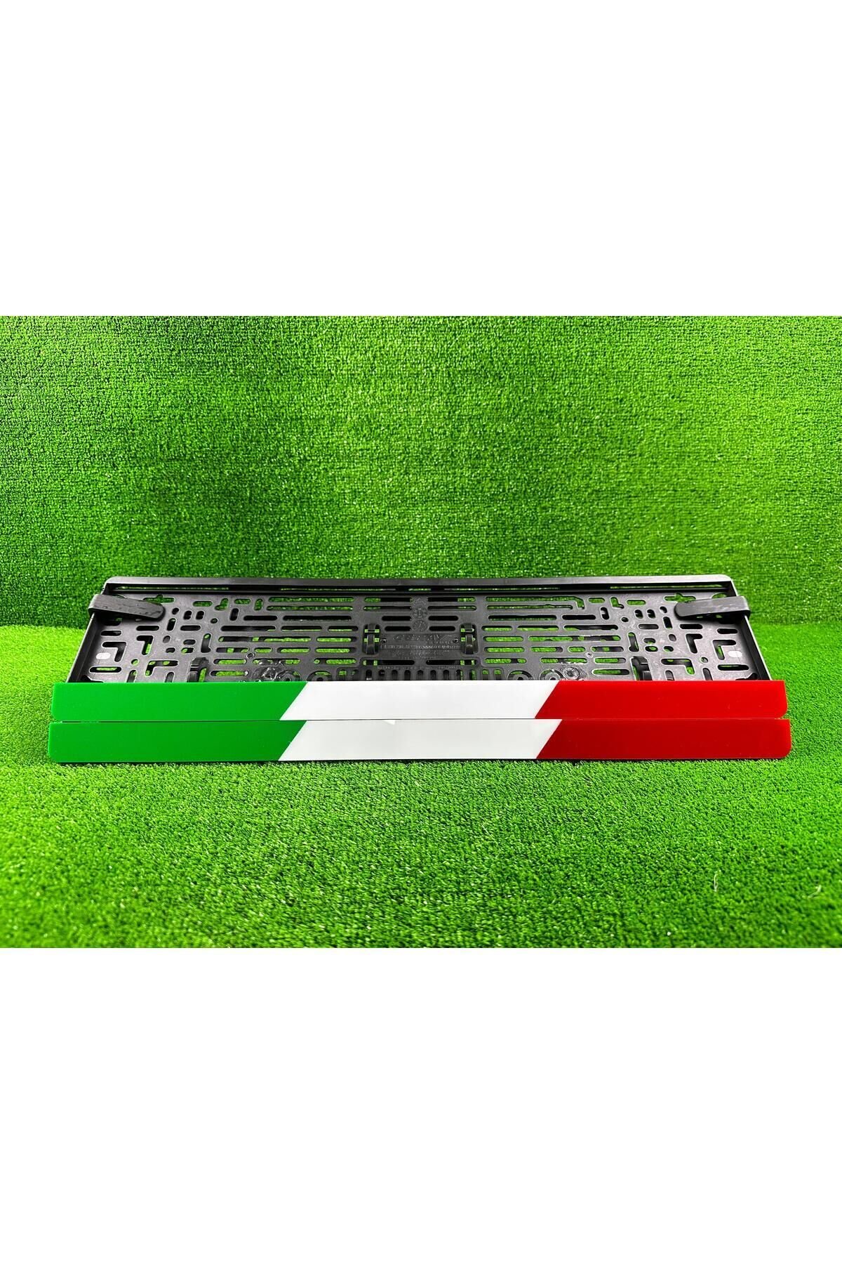 Italya Renkleri 3d Kabrtmalı Pleksi Araba Plakalığı 1 Takım