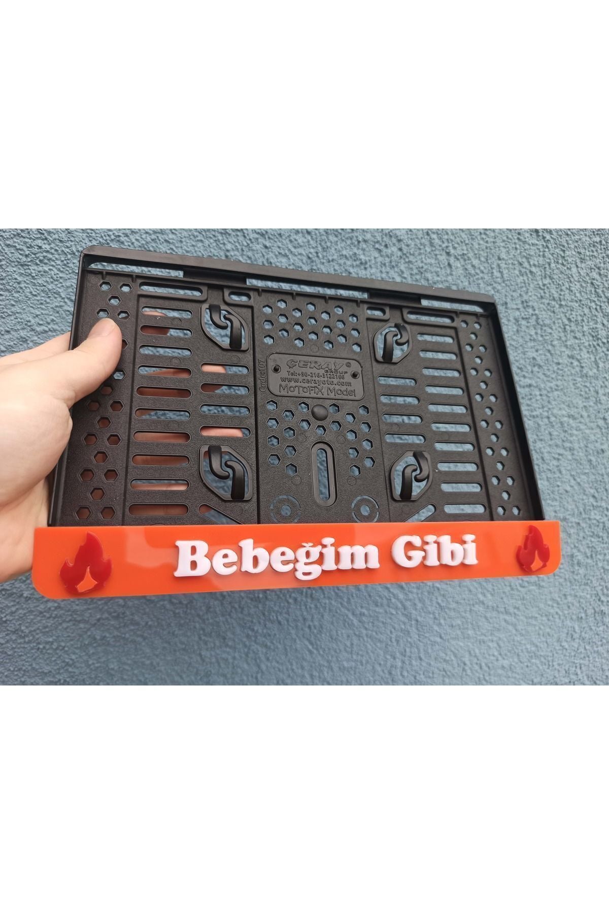 Bebeğim Gibi 3d Kabrtmalı Pleksi Motor Plakalığı