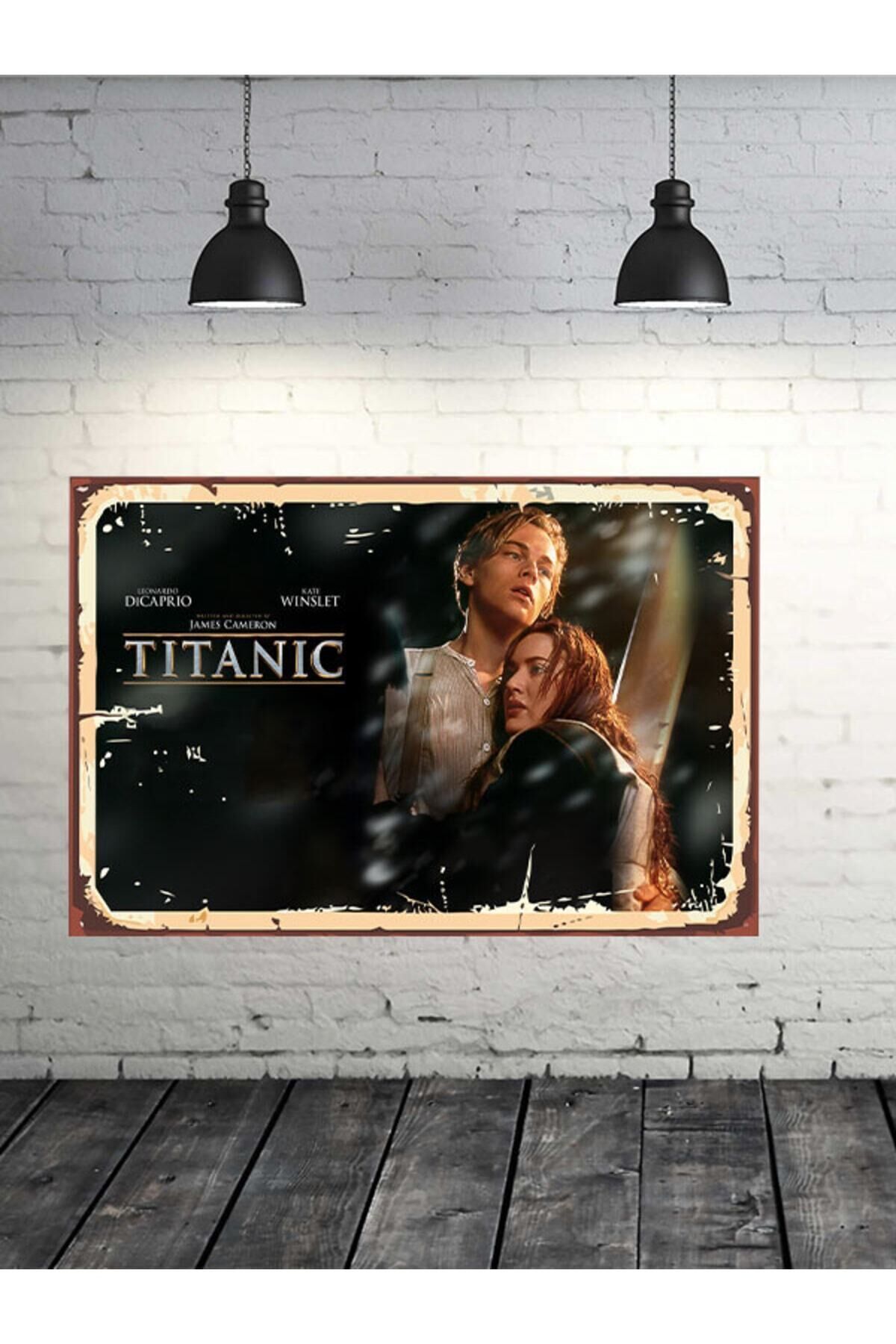 Titanic Tasarımlı 20x30 Cm Retro Ahşap Tablo