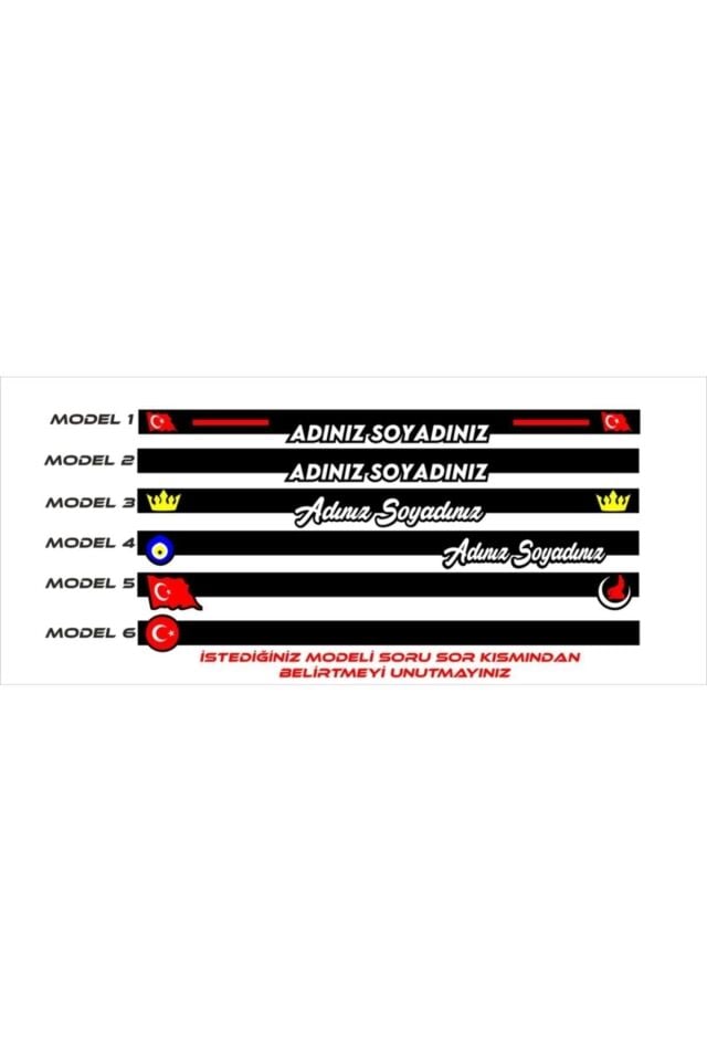 Plate Pleksi Plakalık Modelleri