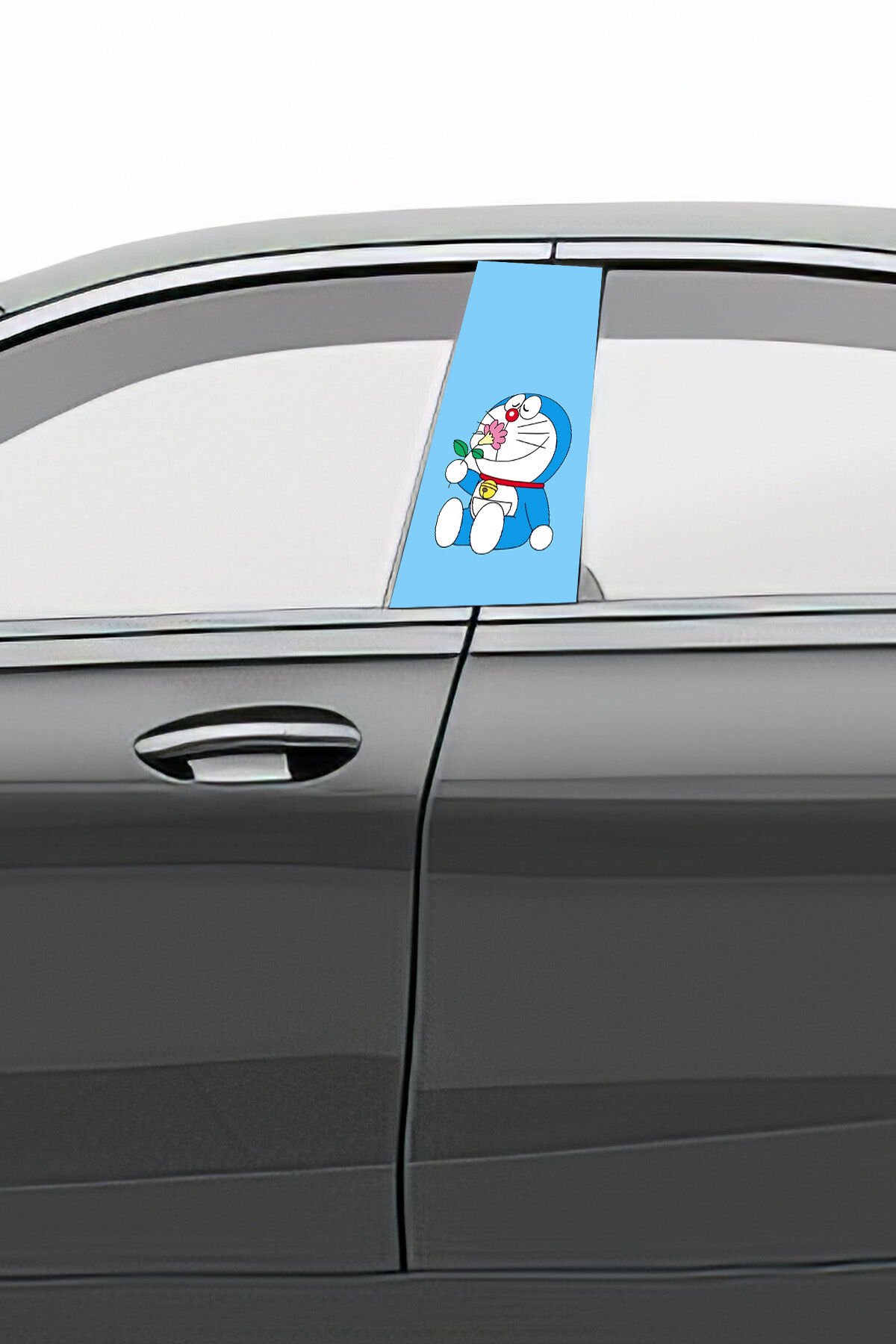 Araç Kapı Uyumlu  Direk Kaplama Folyosu Desenli (Sağ Sol Takım) (2 Adet) - 22x50 Cm