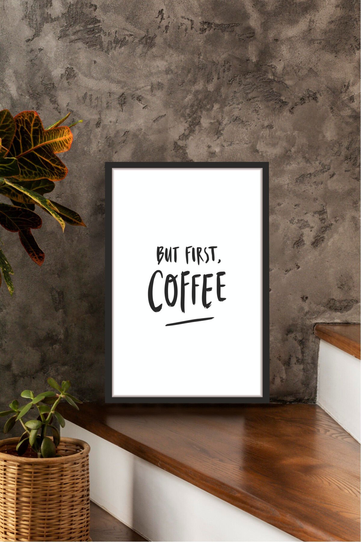 Home Yazılı Ahşap Mdf Çerçeve Görünümlü Mdf Tablo