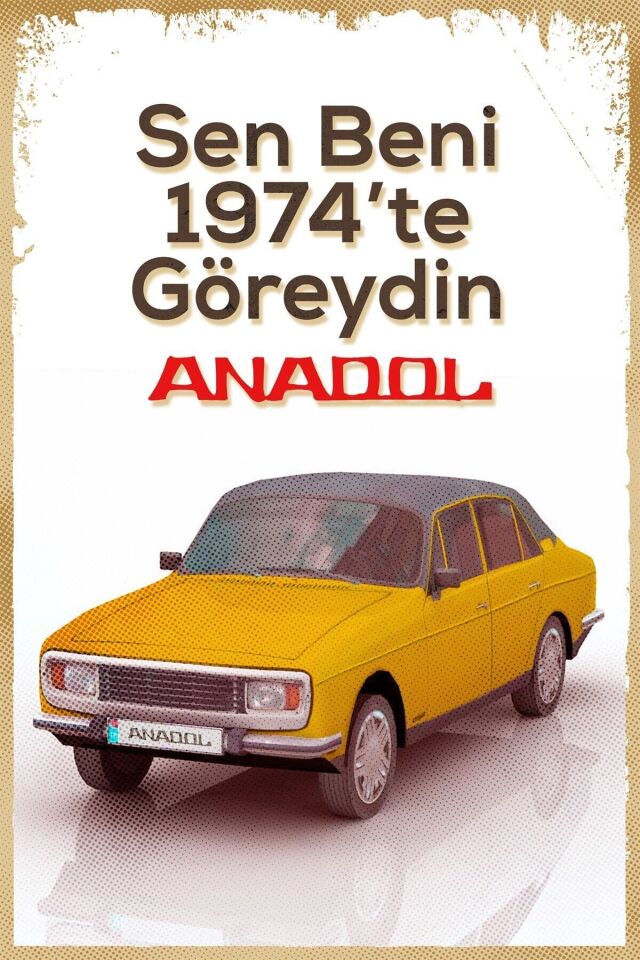 Anadol Sen Beni Ahşap Poster