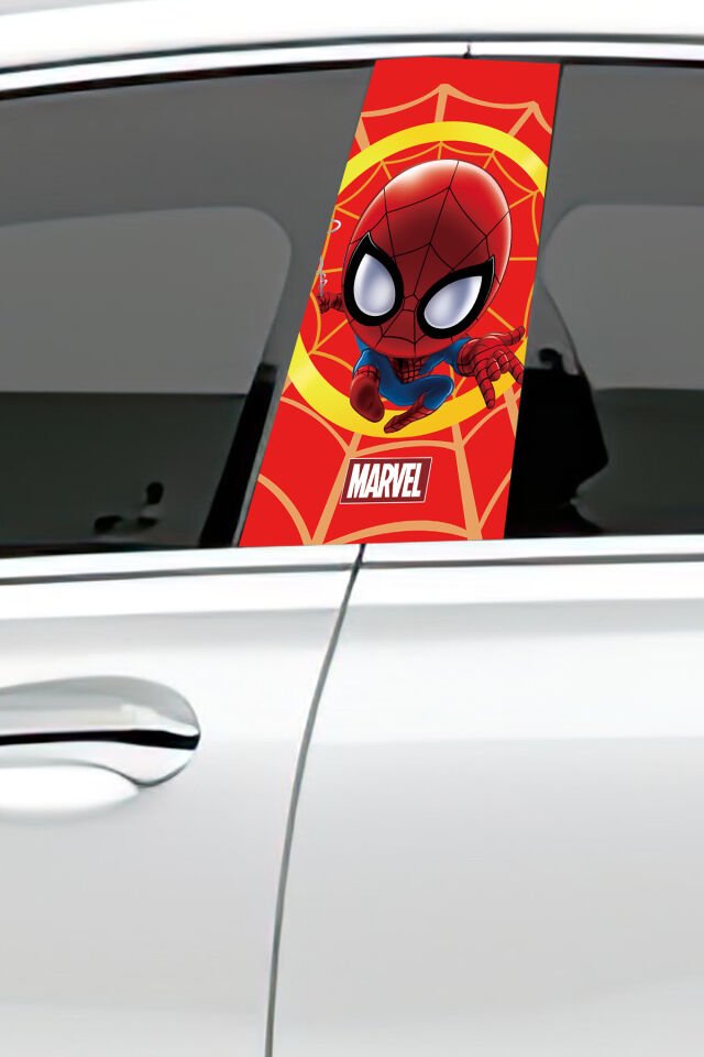 Araç Kapı Direk Kaplama Folyosu Desenli (Sağ Sol Takım) (2 Adet) - 22x50 Cm