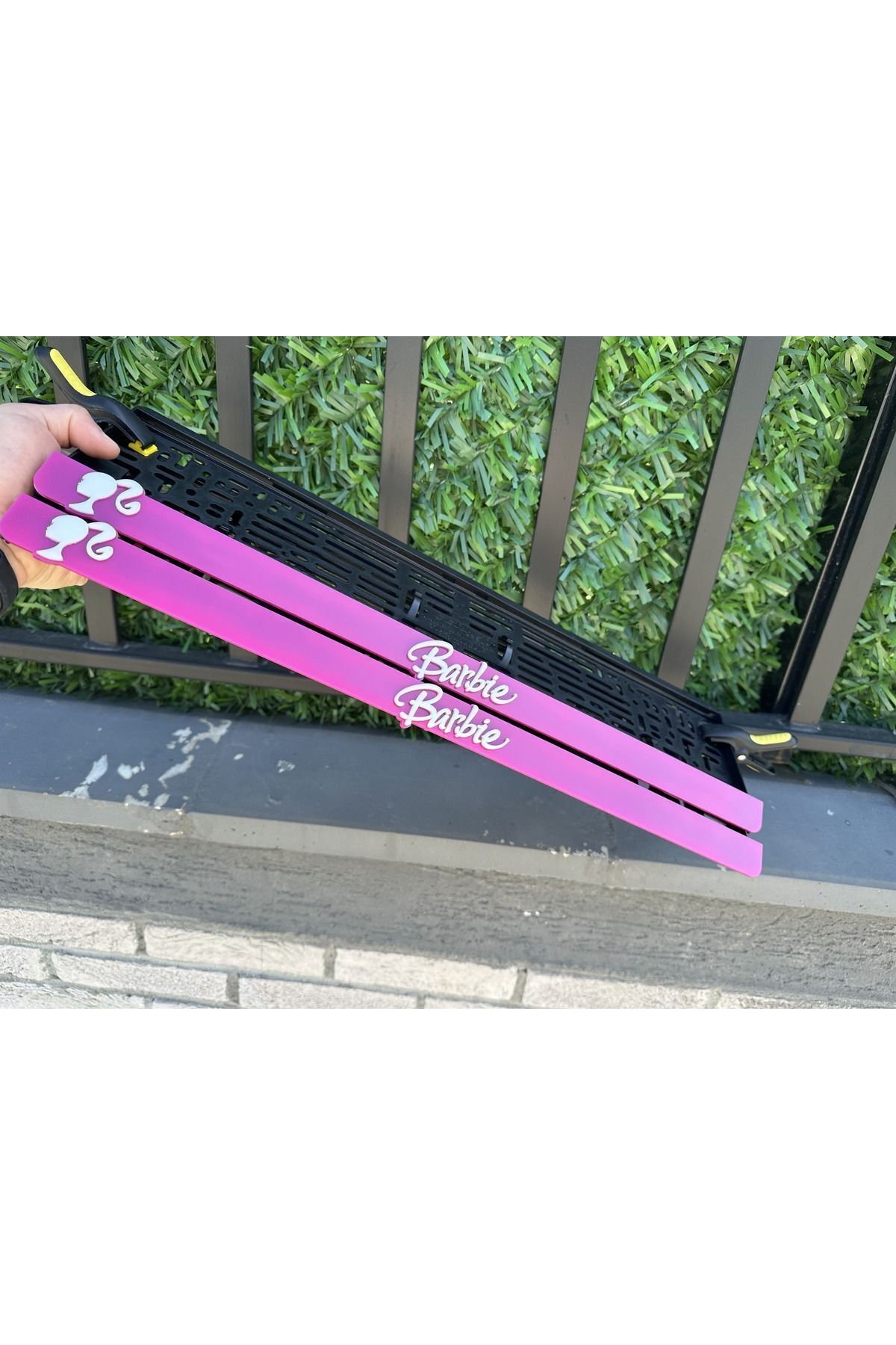 Pembe 3d Kabrtmalı Pleksi Araba Plakalığı 1 Takım