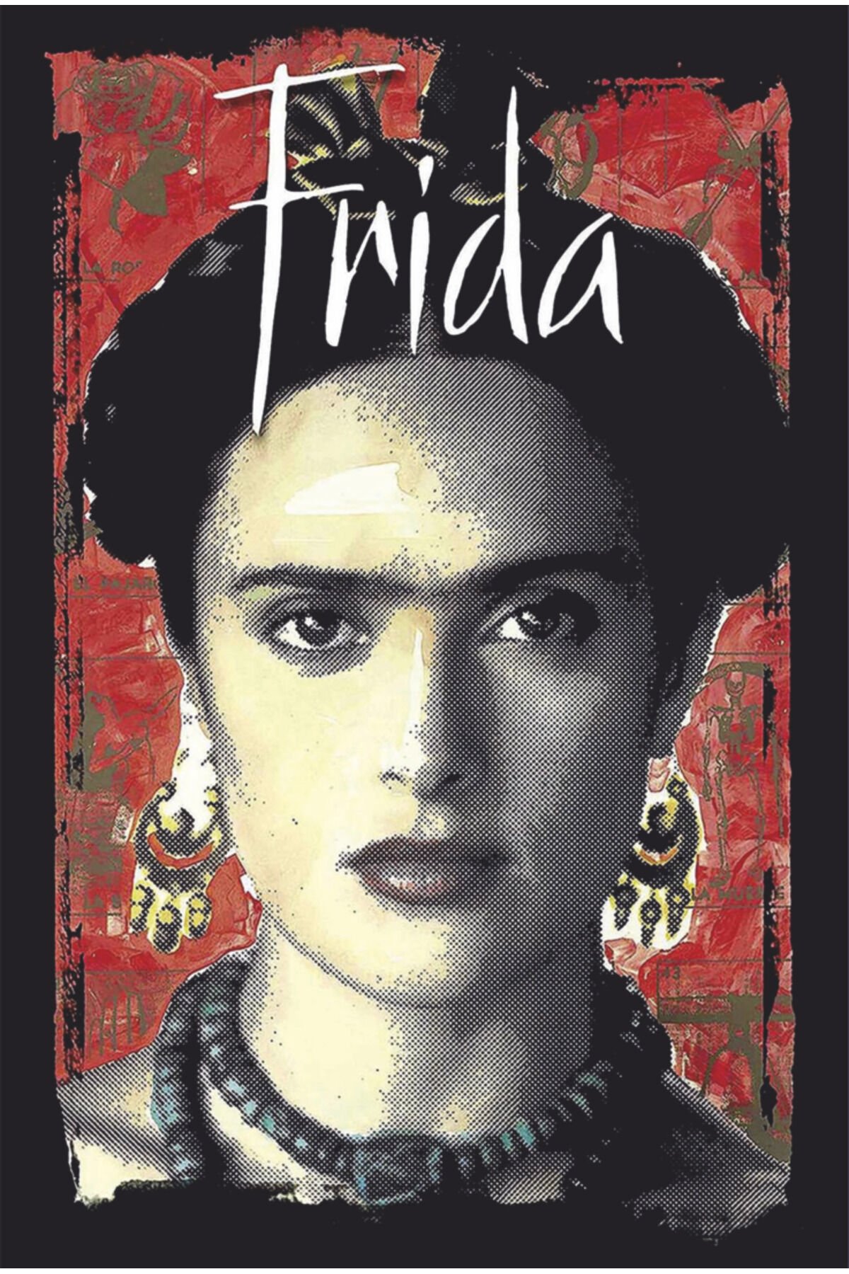 selma hayek sinema feminizm ev dekorasyon tablo mini retro ahşap poster
