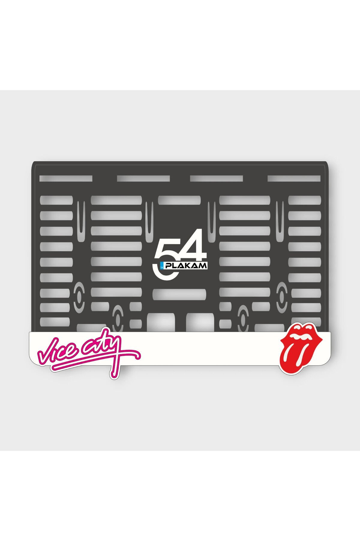 GTA VİCE CİTY 3D KABARTMALI PLEKSİ MOTOR PLAKALIĞI -1