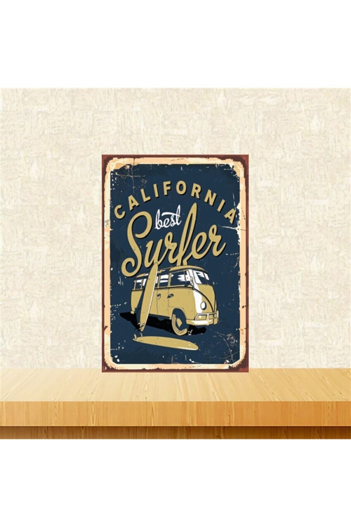 California Best 20-30 cm Retro Ahşap Tablo Tkfx5260