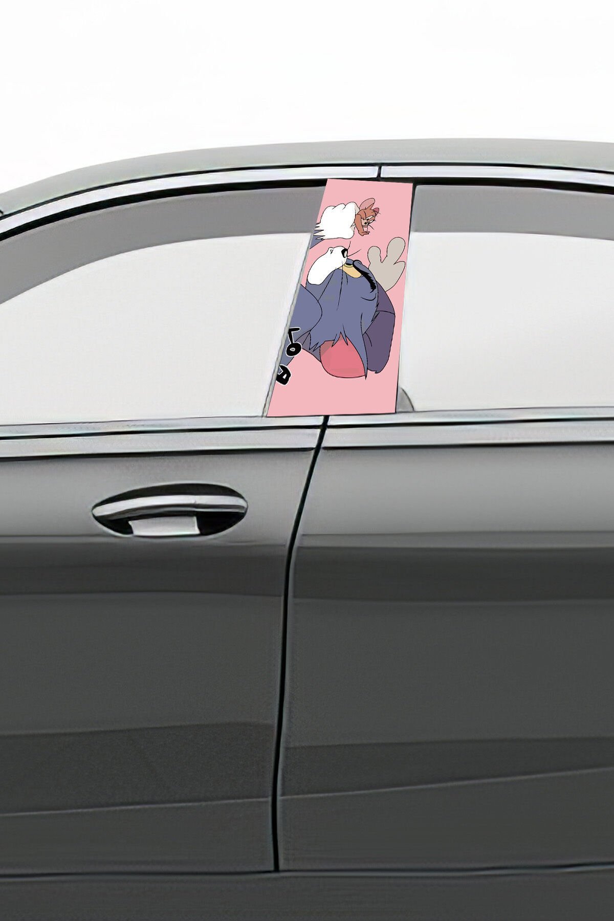 Araç Kapı Direk Kaplama Folyosu Desenli (Sağ Sol Takım) (2 Adet) - 22x50 Cm