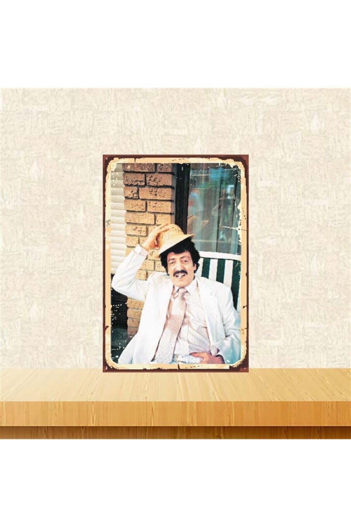 Müslüm Gürses 20-30 cm Retro Ahşap Poster Tkfx3909