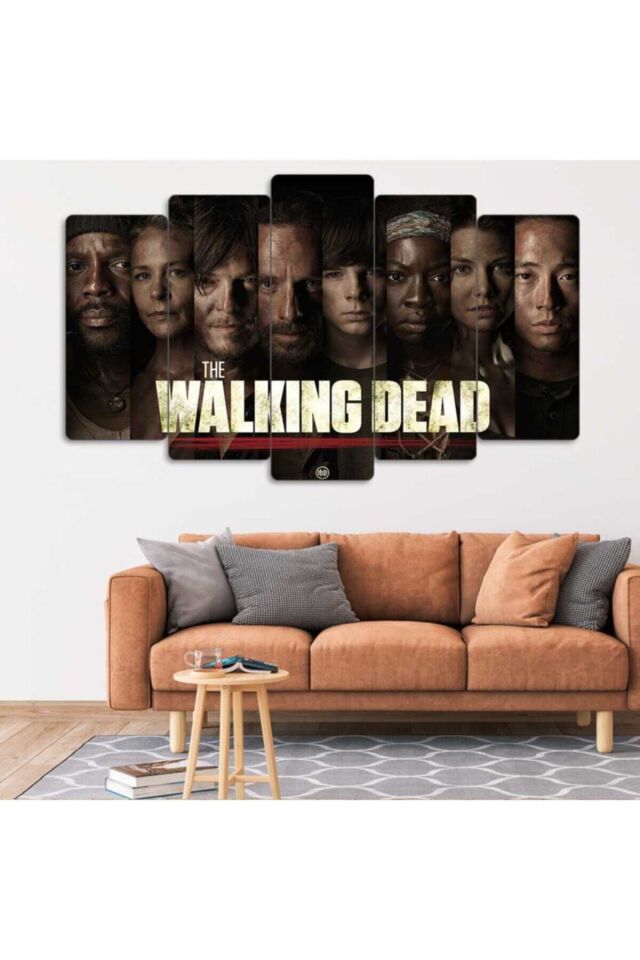 The Walking Dead - 5 Parçalı Tablo