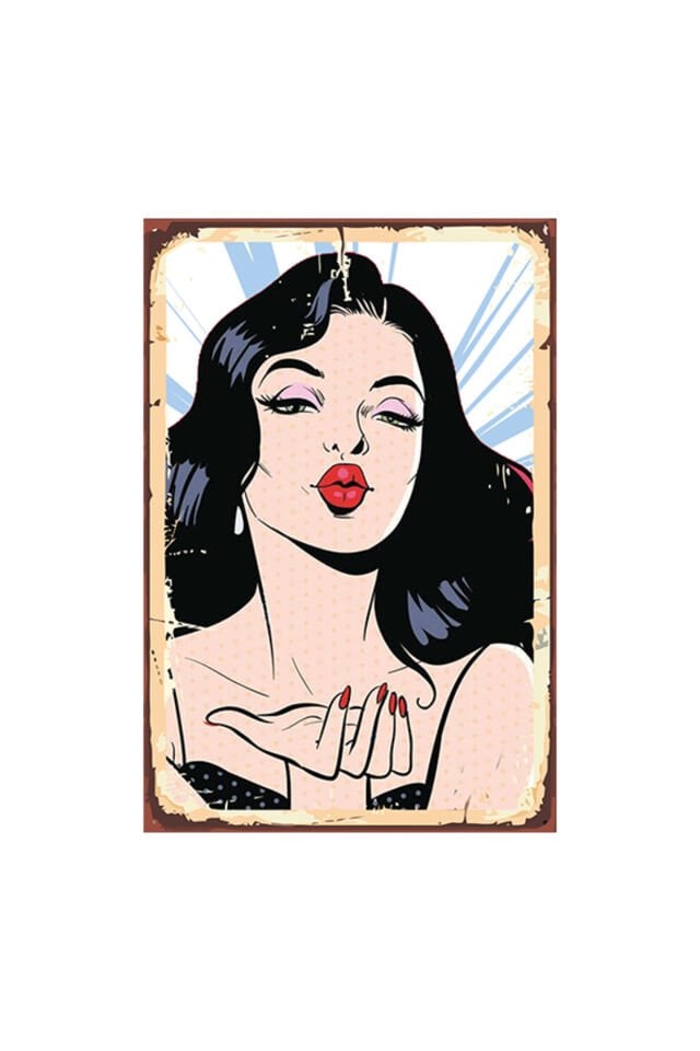 Kadın Tasarımlı 20x30 Cm Ahşap Tablo